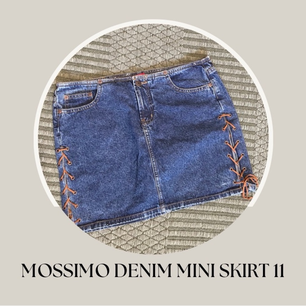 MOSSIMO DENIM MINI SKIRT 11